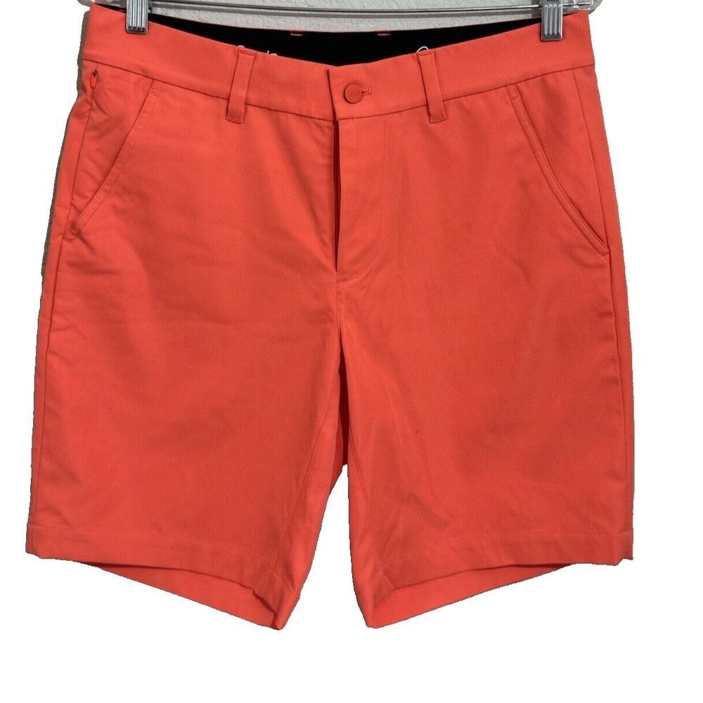 Good Good Golf Shorts Mens Size 30 Coral Pocket 9"‎ Inseam Sport Polyester